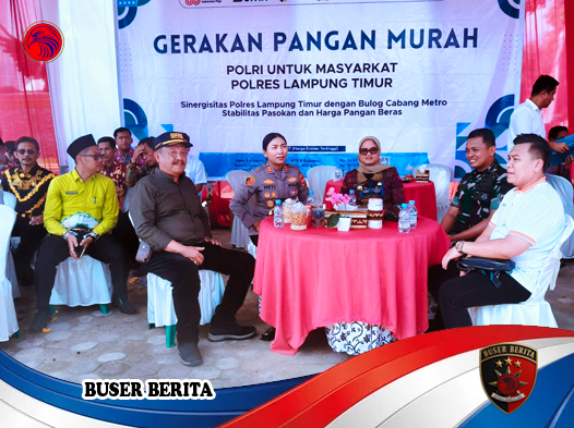Sinergi Polri-Bulog dan Pemda Lampung Timur Gelar Gerakan Pangan Murah untuk Stabilitas Ekonomi