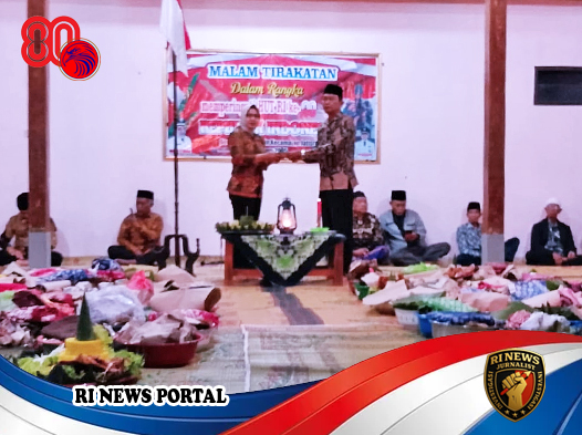 Warga Wonogiri Rayakan HUT RI ke-80 dengan Tirakatan