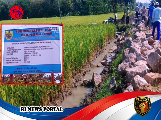 Dugaan Pelanggaran Prosedur Konstruksi Talud