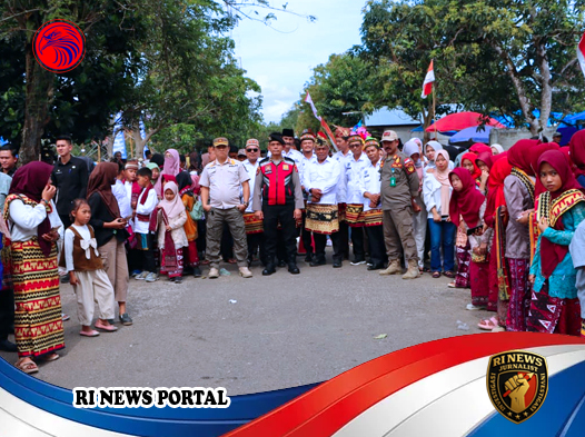 Polres Lampung Barat Amankan Pawai Budaya dan Sekura Cakak Buah dalam Peringatan HUT ke-34 Kabupaten Lampung Barat