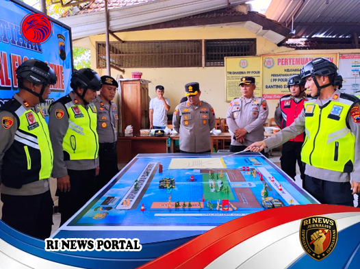 Polres Wonogiri Gelar Simulasi Pengamanan Markas Komando di Baturetno