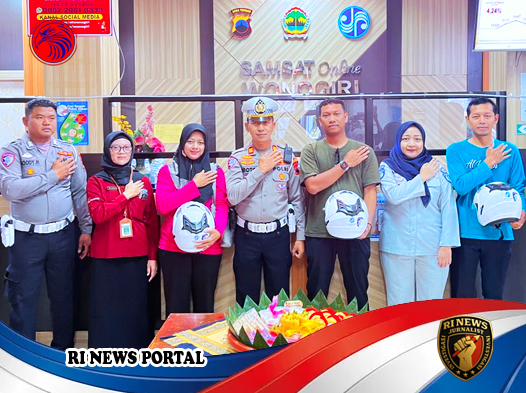 Satlantas Polres Wonogiri Rayakan Hari Lalu Lintas Bhayangkara ke-70 dengan Aksi Nyata Pelayanan Publik