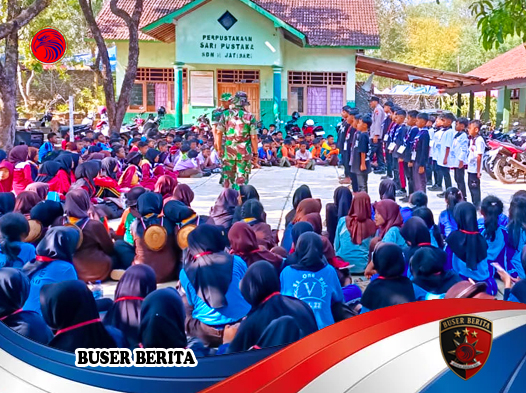 TNI-Polri Jatisrono Gelorakan Semangat Bela Negara