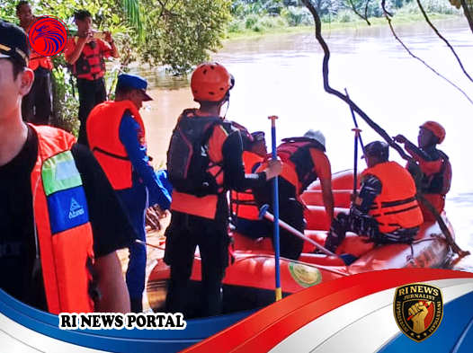 Tim Gabungan Maksimalkan Pencarian Korban Hanyut di Desa Kampung Sawah