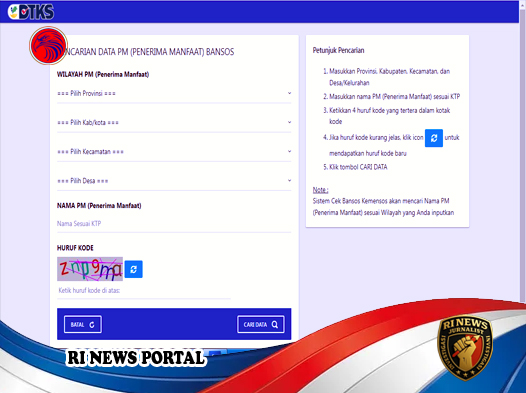 Cara Cek Penerima dengan KTP