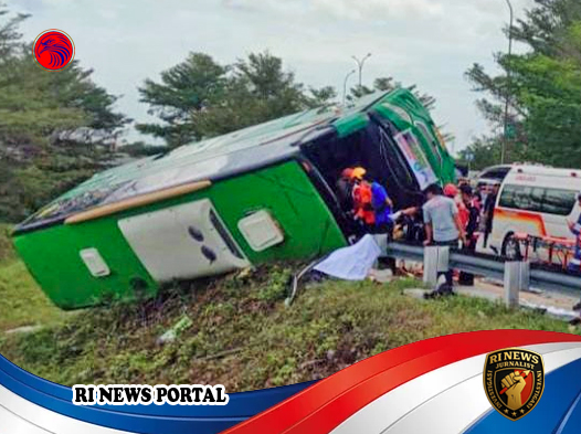 Kecelakaan Bus Pariwisata di Tol Pemalang