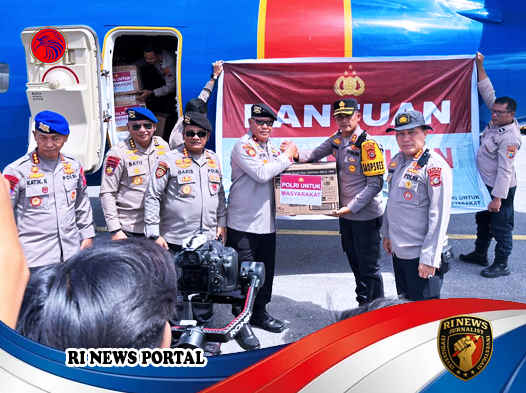 Bantuan Logistik Polri Perkuat Penanganan Banjir Besar di Aceh
