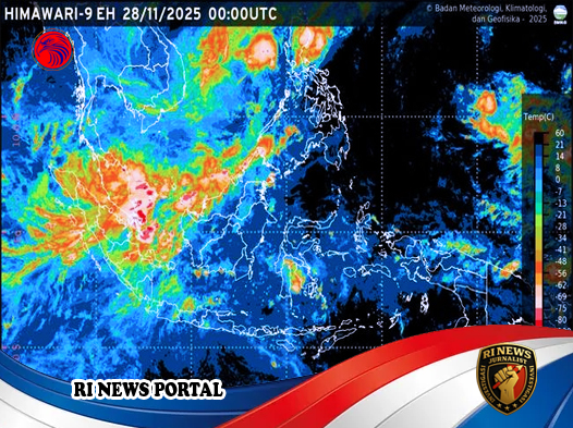 Interaksi dengan Siklon Koto Picu Cuaca Ekstrem di Sebagian Sumatera dan Kalimantan