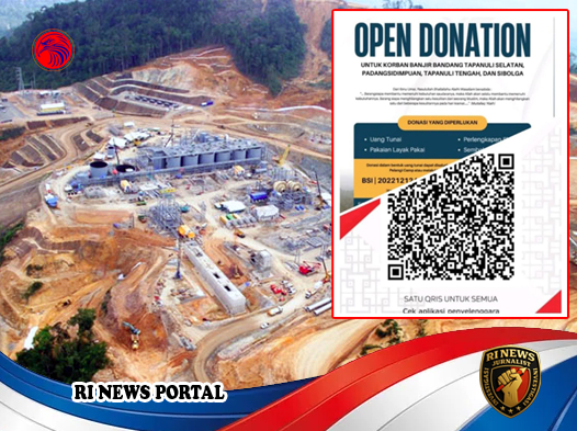 Open Donasi untuk Korban Banjir Batang Toru Dinilai Tidak Pantas bagi Perusahaan Tambang Skala Besar