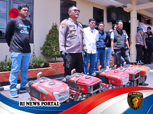 Polres Kebumen Bongkar Sindikat Pencurian Mesin Traktor Lintas Provinsi