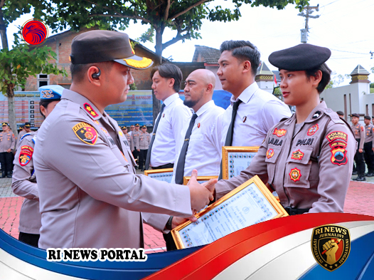 Polres Wonogiri Berikan Penghargaan kepada 31 Individu Berprestasi