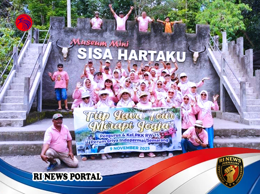 Warga RW 15 Indopermai Semarang Perkuat Silaturahmi melalui Wisata Lava Tour Merapi