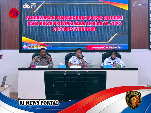 Polda Jateng Intensifkan Pengawasan Hibah Pembangunan Polsek Selogiri 2025