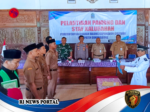 Pelantikan Pamong dan Staf Kalurahan Balong