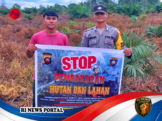 Pendekatan Humanis Bhabinkamtibmas Cegah Karhutla di Desa Terpencil Kalbar