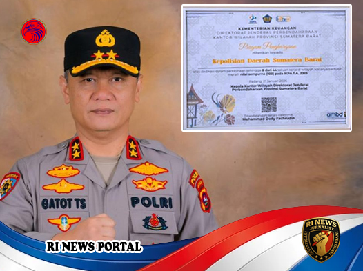 Polda Sumbar Raih Penghargaan Bergengsi dari Kemenkeu atas Pengelolaan Anggaran Berintegritas
