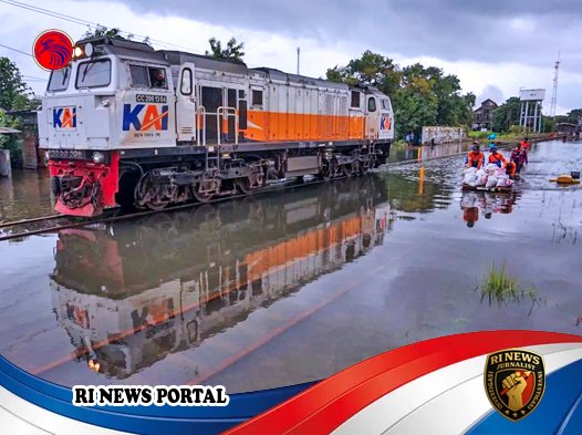 Respons KAI terhadap Genangan Banjir di Petak Pekalongan–Sragi