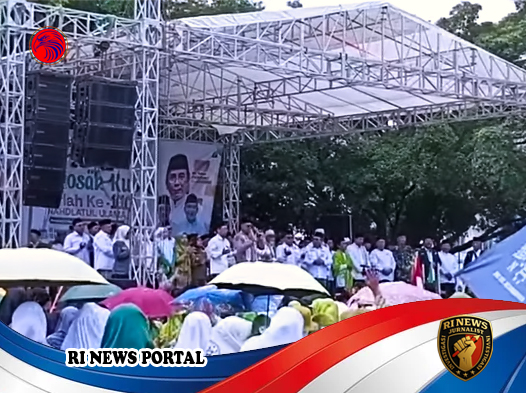 Ribuan Warga Brebes Padati Alun-alun dalam Istighosah Kubro Puncak Harlah Satu Abad NU