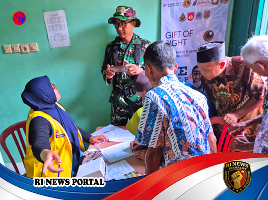 500 Pasang Mata Lansia Somagede Berbinar Berkat TMMD dan Kacamata Gratis