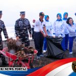 Lanal Yogyakarta Pimpin Aksi Prolasih di Tengah Hujan
