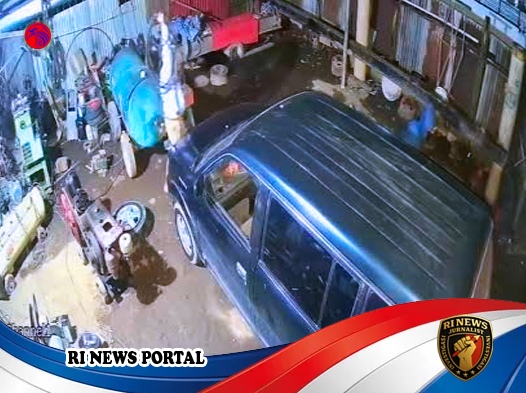 Maling Berwajah Ninja Kembali Menyerang Bengkel di Payobasuang