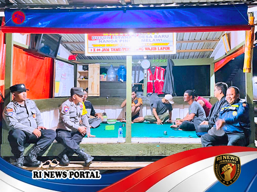 Pembinaan Pos Kamling di Nanga Pinoh untuk Bentengi Keamanan Jelang Ramadhan