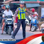 Petugas Lalu Lintas Polres Melawi Hadir di Pagi Hari