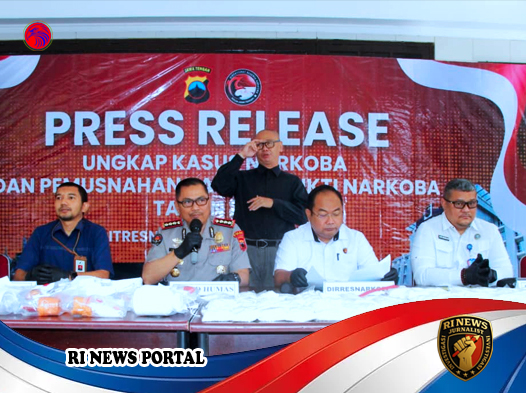 Polda Jateng Gagalkan Jaringan Narkotika