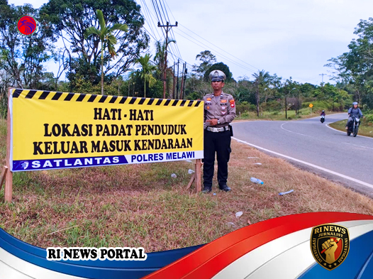 Polres Melawi Intensifkan Pencegahan Kecelakaan di Titik Rawan Jelang Lebaran