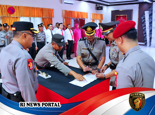 Polres Melawi Lakukan Sertijab Kabag Log untuk Penguatan Operasional