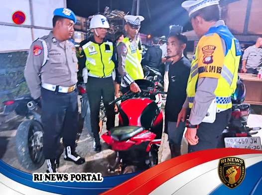 Puluhan Knalpot Brong Diamankan di Tujuh Titik Operasi Keselamatan Kapuas 2026