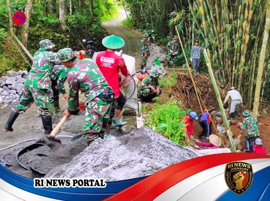 Satgas TMMD Kejar Target 10 Talud di Pelosok Wonogiri