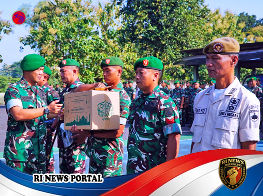 Dandim Gunungkidul Salurkan Bingkisan Lebaran dan Jas Hujan