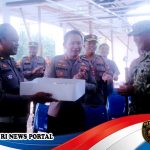 Kapolres Gunungkidul Beri Kejutan Ulang Tahun kepada Dandim 0730