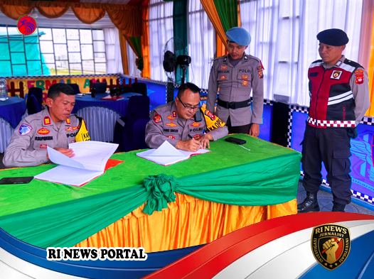 Kapolres Melawi Langsung Tinjau Pos Pengamanan Mudik