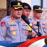 Kapolres Melawi Pimpin Apel Pengecekan Personel Pasca-Lebaran