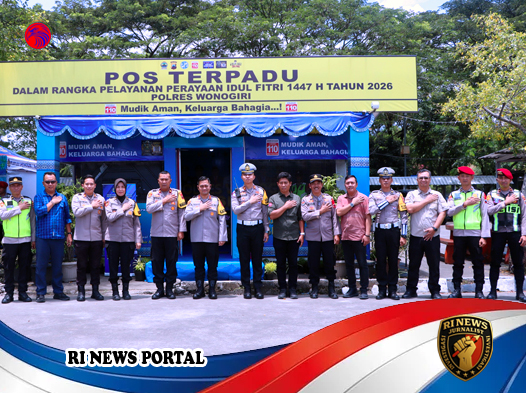 Kapolres Wonogiri Langsung Cek Kesiapan Pos Pengamanan Jelang Idul Fitri 2026
