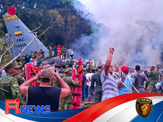 Pesawat Hercules Jatuh Setelah Lepas Landas