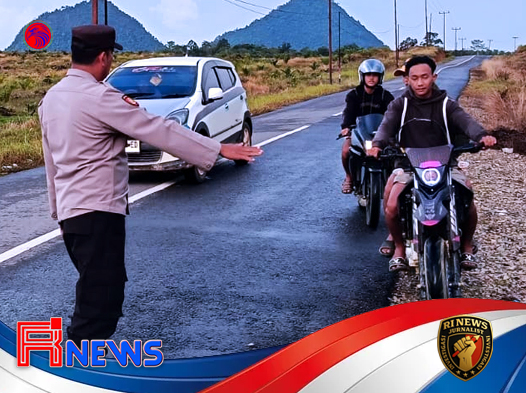 Polisi Belimbing Gerak Cepat Cegah Balapan Liar di Jalan Desa Batu Buil-Beloyang