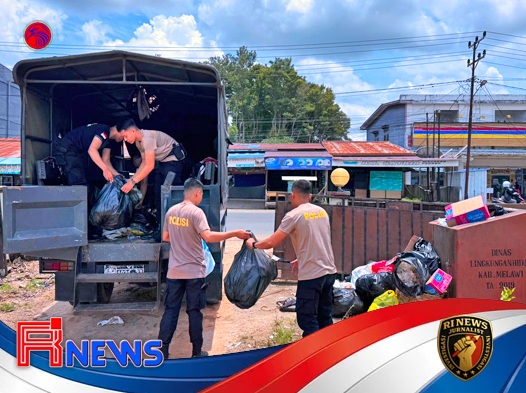 Polres Melawi Gerak Cepat Pulihkan Keindahan Jembatan Ikonik Pasca-Perayaan Masyarakat
