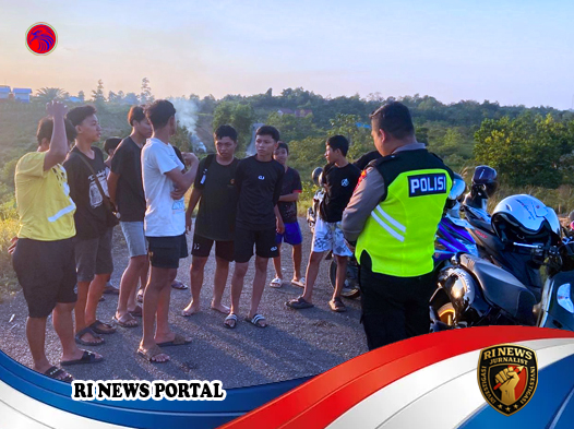 Polres Melawi Razia Balap Liar dan Knalpot Brong- 28 Motor Diamankan