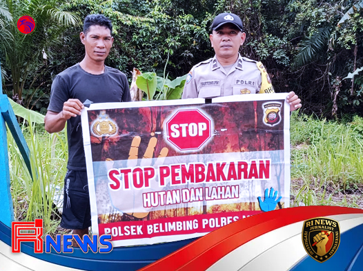 Polsek Belimbing Gencarkan Sosialisasi Pencegahan Kebakaran Hutan dan Lahan di Tengah Musim Kemarau