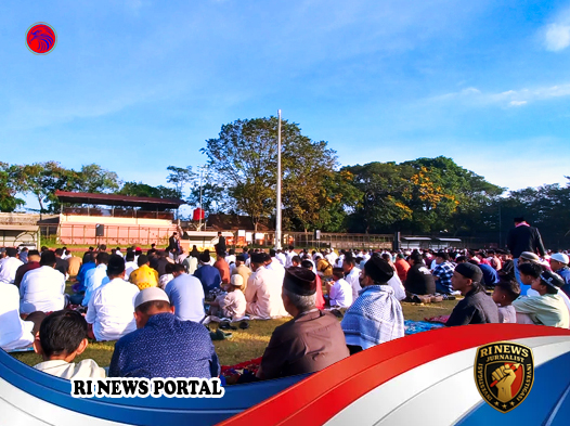 Ribuan Jemaah Padati Stadion Trikoyo Klaten Rayakan Idulfitri 1447 H dengan Khusyuk di Bawah Langit Cerah