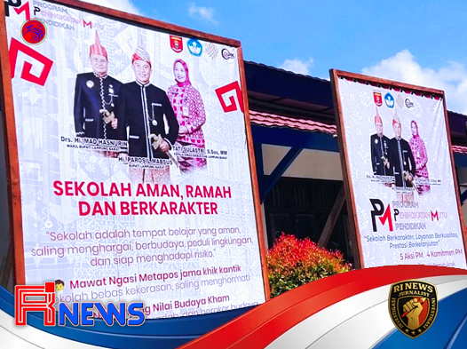 Banner Sosialisasi Program Bupati Lampung Barat Picu Polemik di Kalangan Sekolah