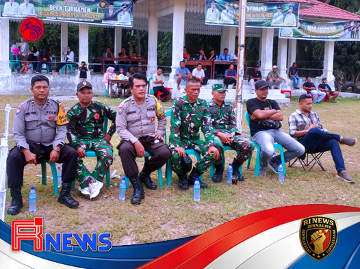 Pengamanan Turnamen Sepak Bola Pasar Ujung Batu Berjalan Aman dan Kondusif
