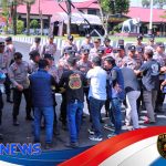 Polres Lampung Barat Gelar Simulasi Pengamanan Markas Jelang May Day