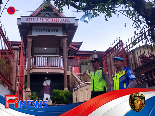 Ribuan Jemaat Beribadah dalam Suasana Aman dan Khusyuk Berkat Pengamanan Ketat Polres