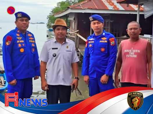 Sat Polairud Polres Minahasa Tenggara Gerak Cepat Sisir Pesisir Air Laut Surut Sesaat