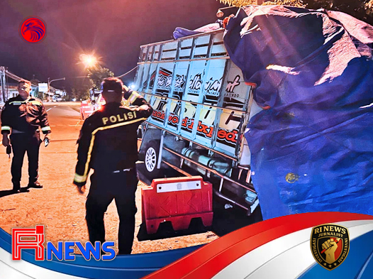 Truk Muatan Daun Jeruk Tabrak Pohon di Jalan Wonogiri–Ngadirojo