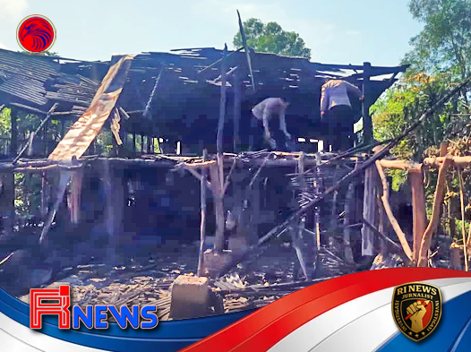 Gotong Royong Polisi-Warga Pulihkan Lingkungan Pasca Kebakaran Kandang Ayam di Paranggupito
